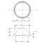 Led Glass Lens for 10-50w Led High Bay Light, Spot Light