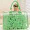 Transparent printed PVC handbag