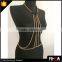 Newest Multi Black and Gold Color Chain Round Choker Body Chain