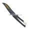 Black painting Stainless steel good quality slanted eyebrow tweezer with gold stamping Bamboo tree pattern