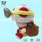 Custom plush toy Super Mario mushroom people carrying a backpack cute toy