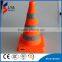 LED rubber folding traffic cone reflective tape