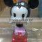 Minnie Mouse Figure Pull-back Car ,Customized Cute Cartoon Plastic Car Toy