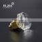 33 mm gold finish clear zinc glass crystal knobs for cabinets