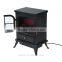 HomCom 17" 1500W Free Standing Electric Fireplace w/Timer and Remote - Black