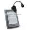 Gooseneck LED Clip On Light Extra-Bright 2 LED Book Reading Light 2 Brightness Settings Perfect for Reading/Camping/BBQ/Travel