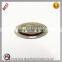 Custom fancy Antique Metal handbag Logo Plate