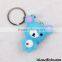 Bear shaped rubber keychains wholesale, cheap keychains in bulk