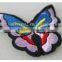 Hot selling iron on embroidery Butterfly logo patches for garments
