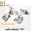 3D Adjustable Soft Closed1-1/4" Overlay Short Arm Hinges For USA Face Frame Cabinets