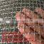 plain woven ss 304 stainless steel crimped wire mesh with 25mm hole