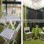 CH-IR014 powder coated aluminum frame furniture,powder coated aluminum garden furniture, folding dining set