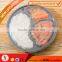 Yoyo check now round black 3 compartment disposable plastic pp food storage container