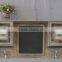 Antique wooden wall shelf with storage drawers and hooks