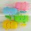 X008 Portable 300ML glass bottle Student bottle with silicone sleeve smile water sport bottle