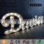metal letters design