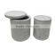 Homeware carrara white marble food storage container set
