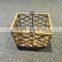 2016 linyi new desgin eco-friendly hand woven hemp rope basket