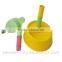 Removable plastic pet dog water feeder set