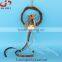 Cheap easter decorations with rabbit rattan easter wreath hanger