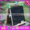 2016 new design double-sided wooden kids chalkboard easel W12B105