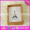 2016 hot sale baby wooden funny photo frame, most popular kids wooden funny photo frame W09A040