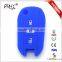Custom silicone car key cover remote car key holder for Peugeot Citroen