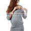 Wide Neckline 3/4 raglan sleeves Nursing Jumper pregnant women blouse new design