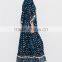 Gorgeous Boho Printed Rayon V Neck Maxi Dress Bohemian Ladies Western Dresses Names HSd5094
