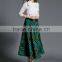 korean style women fashion plaid long skirt wholesale cheap price