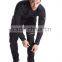 2017 top design fitted wholesale latest design mens tracksuit with slim fit size