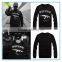 Wholesale hoodie pullover custom men extended oversized printed hoodies