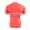Blank Polyester Spandex Sports wear Cool Dry Running tights Moisture Wicking Performance Training T-Shirt Fitness Gym T Shirt