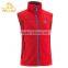 Comfortable manufacture custom design promotional micro polar fleece vest