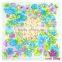 WJA012 Lovebaby Wholesale Square Pattern Square Floral Print Baby Kids Children baby silk scarf hair wristband