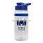 USA Made 20 oz. BPA-Free Tritan Stripe Water Bottle With Drink-Thru Lid - has snap lid, silicone grip and comes with your logo