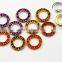 3 colors 17mm round metal brass rhinestone eyelets crystal diamond grommets glass eyelets RE-17mm-002