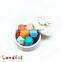 Colourful Hexagon FDA Baby Silicone Chew Beads For Promotional Bracelet
