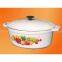 cast iron enameled oval casseroles