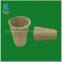 Disposable recycled pulp garbage can
