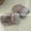 Cute knitted rabbit fur mittens high quality ladies mittens