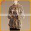 Natural color women rabbit fur knitted coat with real raccoon fur trim wholesale