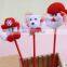 Christmas Ball Pen Cartoon Larento Christmas Gifts School Supplies Xmas Santa Claus Design Pen Gift Supply
