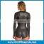 Custom Fit 2/3MM Neoprene CR Rubber Women Long Sleeve Front Zipper Shorty Diving Suit