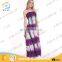 Wholesale professional design purple white off shoulder tall tube women sexy dress with side slip