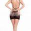 Indian Global Black Fishnet Babydoll Honeymoon Nightwear
