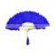 Indian stage performance belly dance fan accessory with feather P-9021#