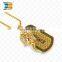 New hot selling custom fashion gold dog tag with chain for gifts