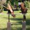 Parrot Birds Statue Corten Steel Sculpture