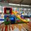 Medium Sized Amusement Park Inflatable Spiderman Jump House For Children Play Center